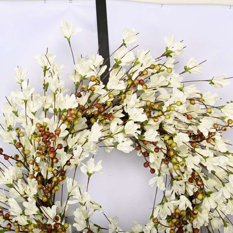  Couronne florale 26 po Forsythia