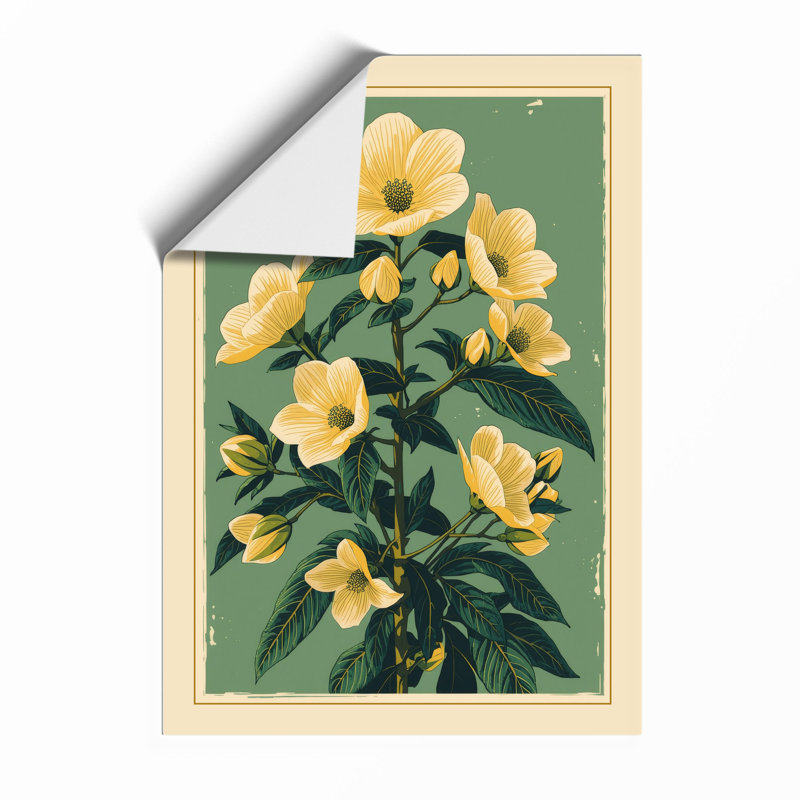 Study In Gold Botanical - Print, Unframed, A1 - 84.1 x 59.4 cm