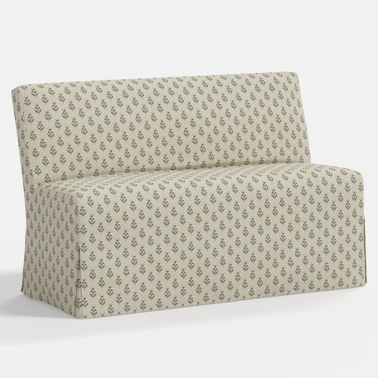Stoffer Home x Cloth & Co. Lindy 57" Cotton Dining Bench, Francie Sage