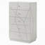 Stylish Chest With 5 Storage Drawers, Bedroom Chest With Metal Knobs