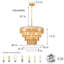Lustre suspendu 6 lumières Boho