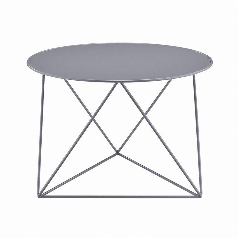 Table de bout en métal
