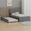 Lit plateforme tapissier avec lit gigogne-1002551997