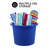 United Solutions Easy-Access Storage Rope Handle Tub, 19 Gal, Blue, 2 Pack