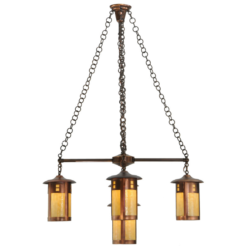 Lustre classique/traditionnel ombré 5 lumières Fulton