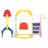 Tobbi 5 in 1 Toddler Slide and Swing Set-59734331
