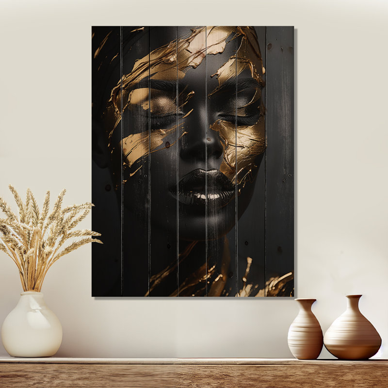 Yeung - Panneaux de décoration murale en bois tendance, H 32 po x l 24 po