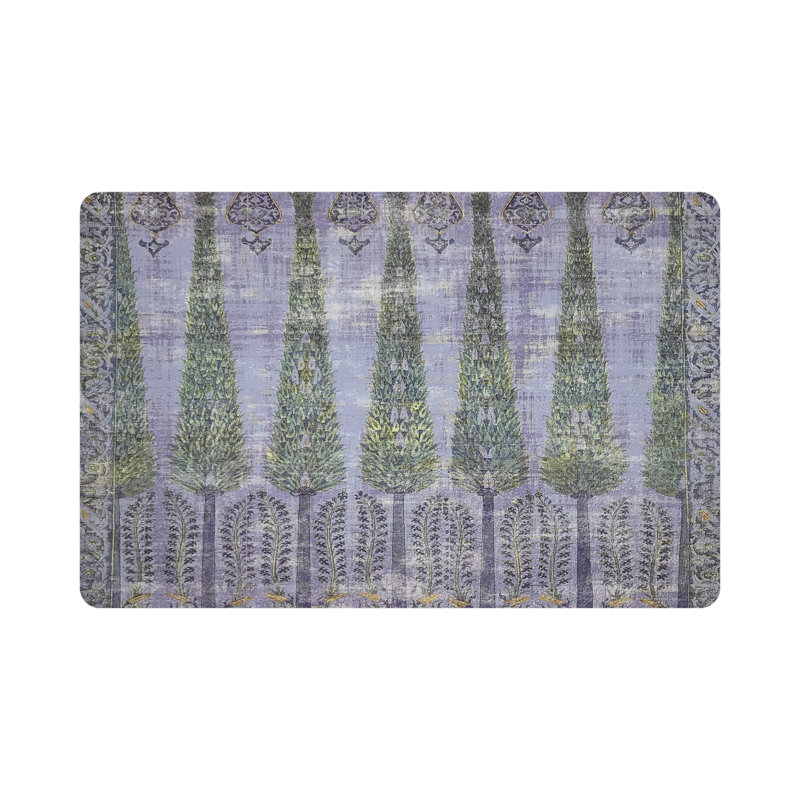 Topkapi Garden Pebbles Placemat Set, Gold/Purple
