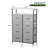 Single Fabric Drawer Nightstand with Open Shelf for Bedroom Living Room-1864102592
