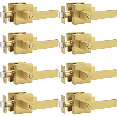 Serrure de porte robuste sans clé avec rosette carrée