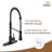 Spring Standard Kitchen Faucet with Dual-Function Spray Head and Deck Plate-76655462