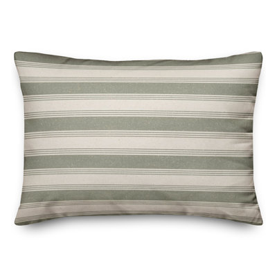 Striped Reversible Throw Pillow