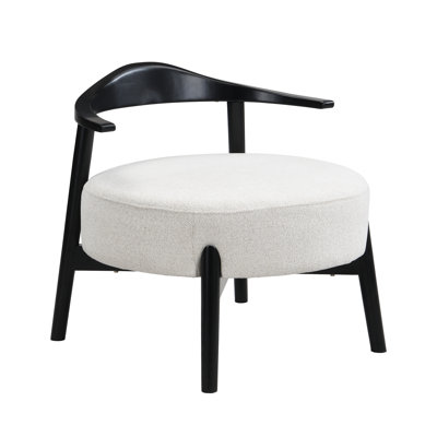 Slavica Upholstered Side Chair high-density reflex foam Fabric+Birch Wood for living room, bedroom, or study