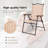 Set Of 2 Patio Folding Sling Back Camping Deck Chairs-966478495