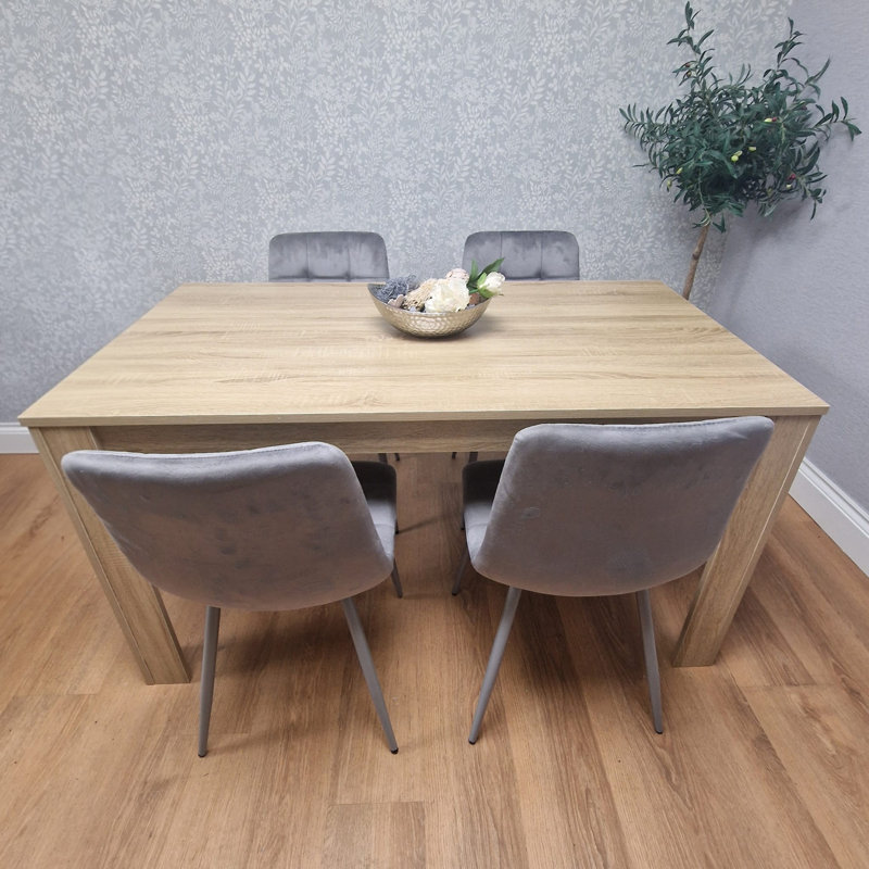 Deirdra 4 - Person Dining Set, Grey