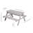 Roba Deluxe 89cm x 85cm Solid Wood Rectangular Sand And Water Table-39359906