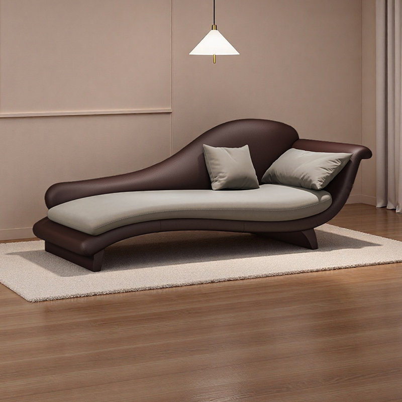 Méridiennes d'intérieur en bois Living Room, Orienté à droite, Gris clair
