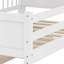 Lit plateforme avec éclairage DEL intégré, tête de lit avec rangement et barrières de sécurité pour chambres-1328223137