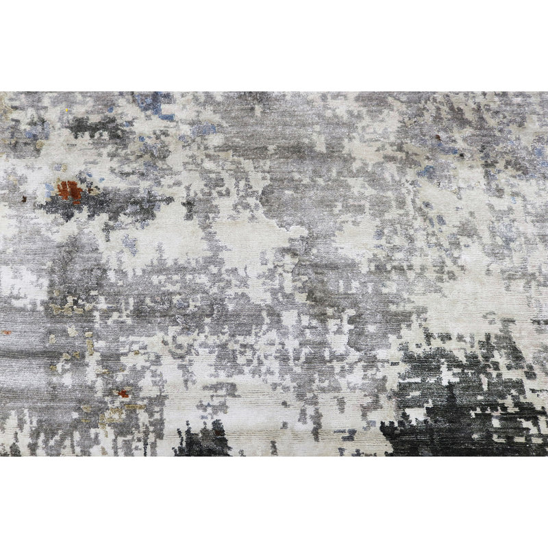 Wool Abstract Area Rug, Rectangle 12' x 15'