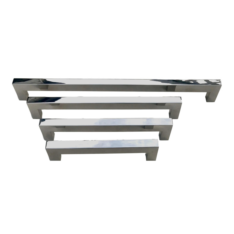 Poignée barre 8 po, Nickel poli, 10"