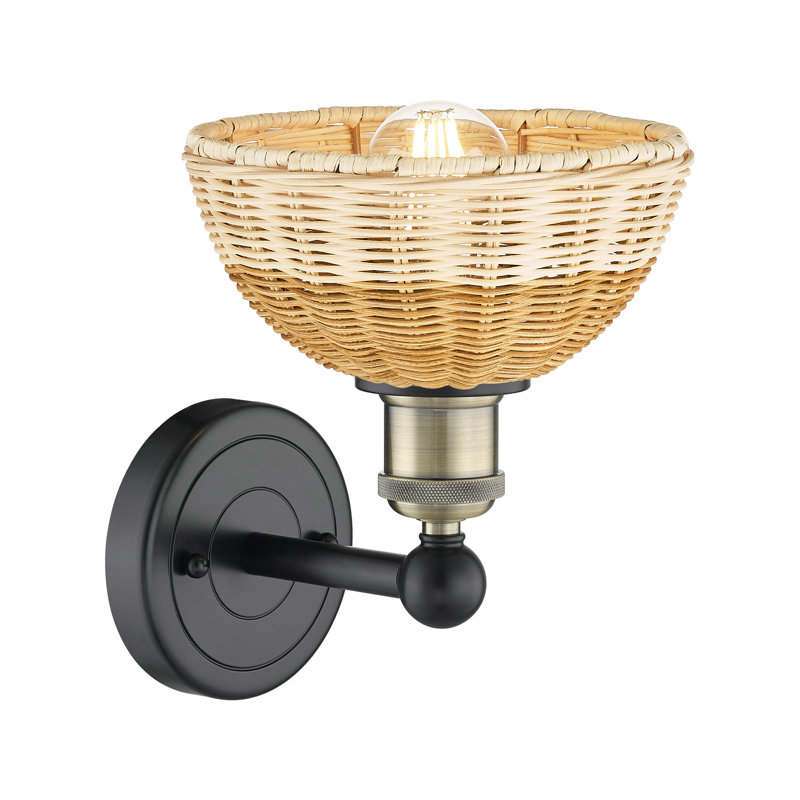 Edison - Delyliah - 1 Light Sconce, Black Antique Brass