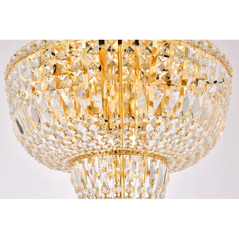 Stinnett Flush Mount, Gold, Chrome / Royal Cut