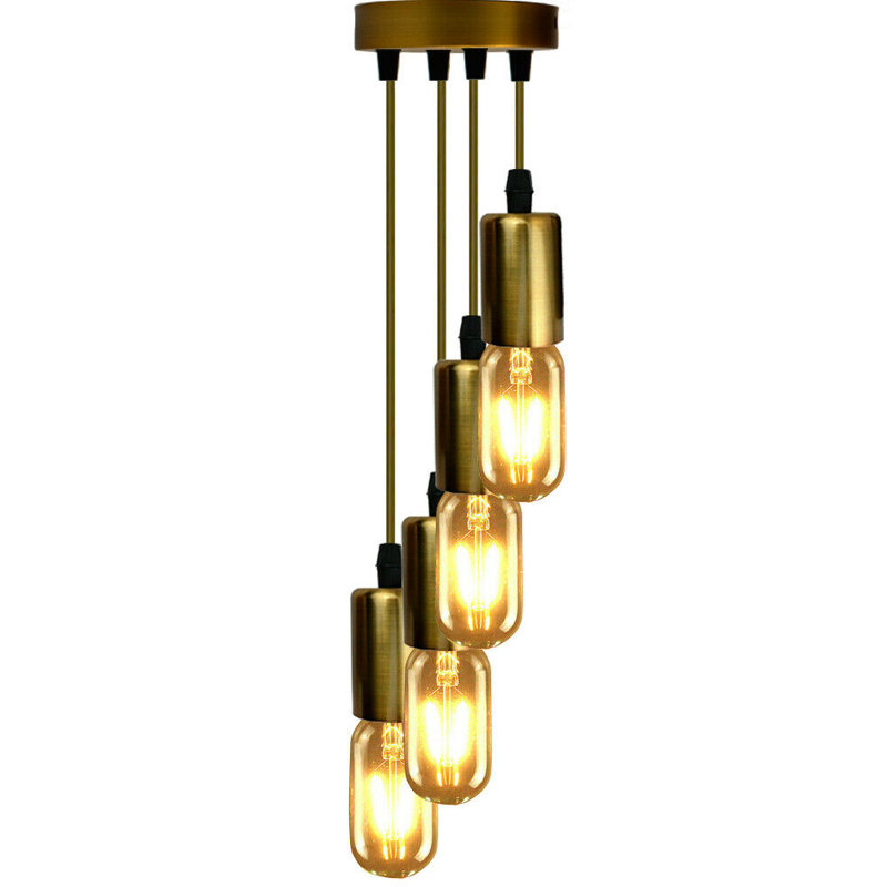 McLoud 4 - Light Gold Cluster Pendant