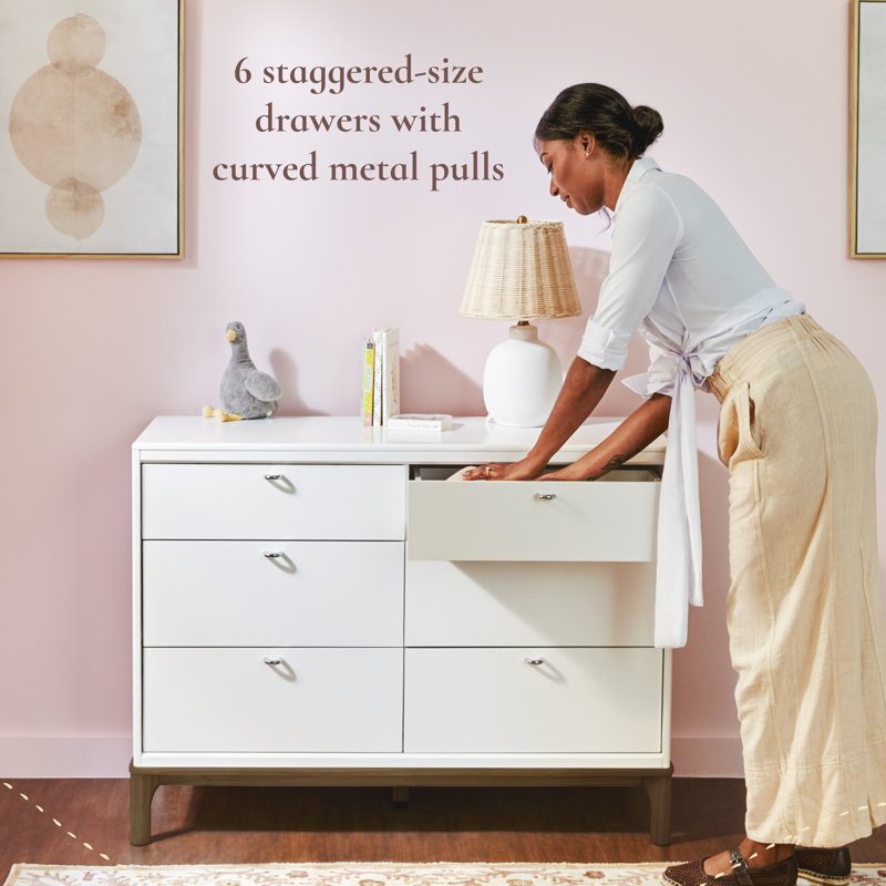 Commode 6 tiroirs Little Seeds Laurel, Noir