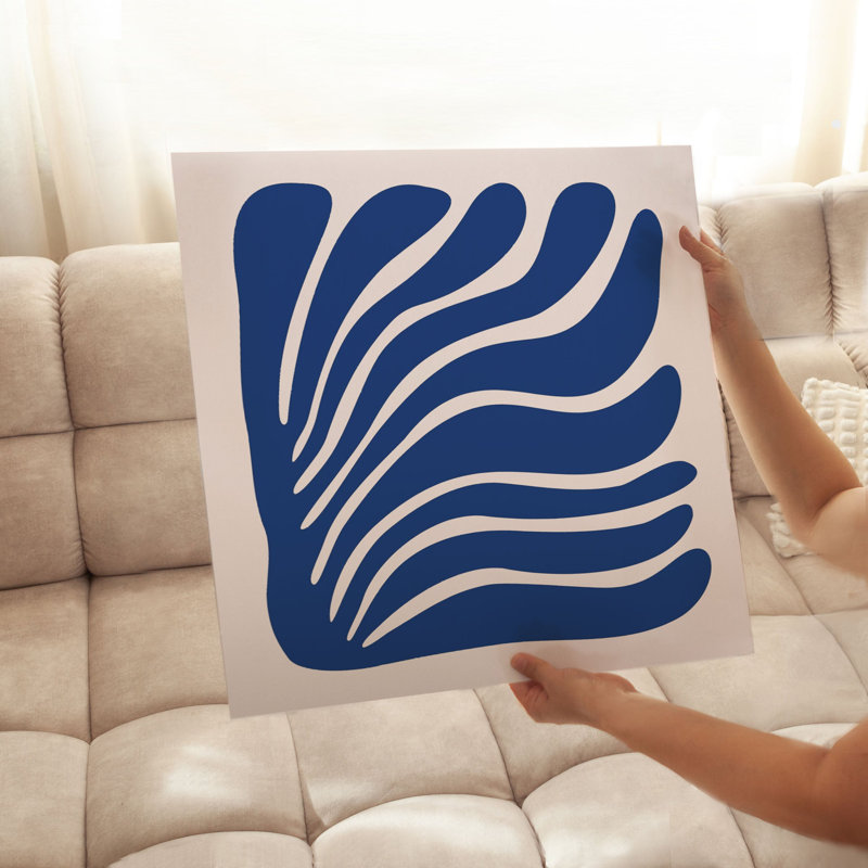«Abstract Abstract Shapes Matisse II», reproduction d'art moderne sans cadre, H 14 po x l 14 po