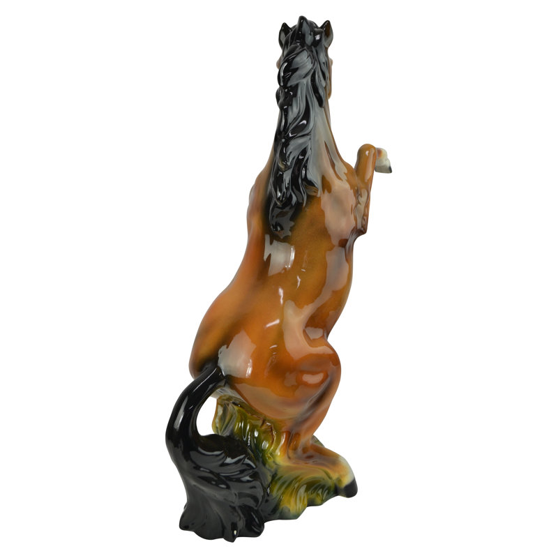 Statue cheval en céramique