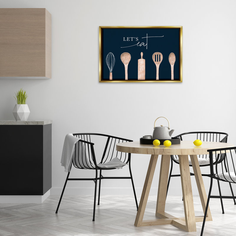 Cadre flottant pour ustensiles de cuisine Let's Eat, design Lux + Me Designs, H 21 po x l 31 po