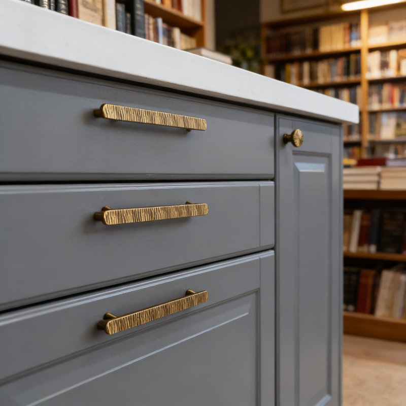 Poignées d'armoire en laiton antique, trou central de 5 pouces, poignées en alliage de zinc pour les tiroirs, les armoires et les armoires de cuisine, paquet de 6