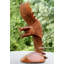 Gerimiah très grande sculpture sculptée à la main 20 chouette en bois brun foncé Statue Sculpture Figurine Home Decor