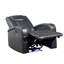 Fauteuil inclinable électrique en cuir avec fonction Bluetooth, chargeur sans fil et porte-gobelet Aire