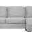 Sectional Sofa U-Shaped Sectional 125.2" Upholstered L-Shaped Sofa With A Movable Ottoman And Side Storage Pockets For Living Room, Grey