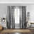 Broadus 100% Cotton Buffalo Check Semi-Sheer Rod Pocket Single Curtain Panel-1126350516-1126350513