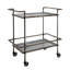 Chariot de bar Percy en métal galvanisé 30,7 x 17,1 x 34,6 po pour la maison