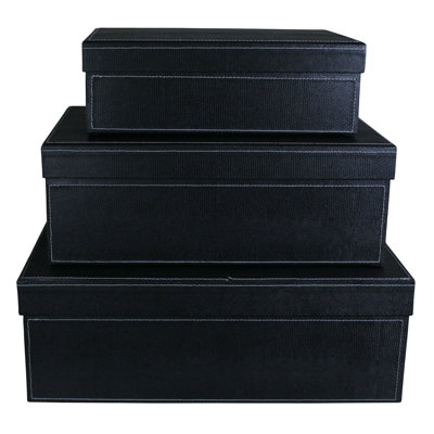Limon 3 Paperboard Decorative Storage and Gift Box 