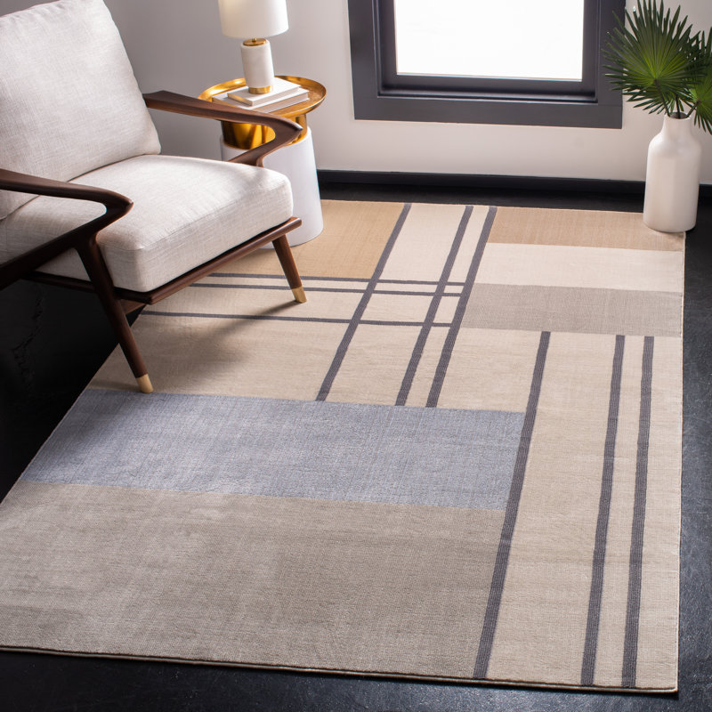 Melinda Geometric Hand Woven Area Rug, Rectangle 122 x 183 cm