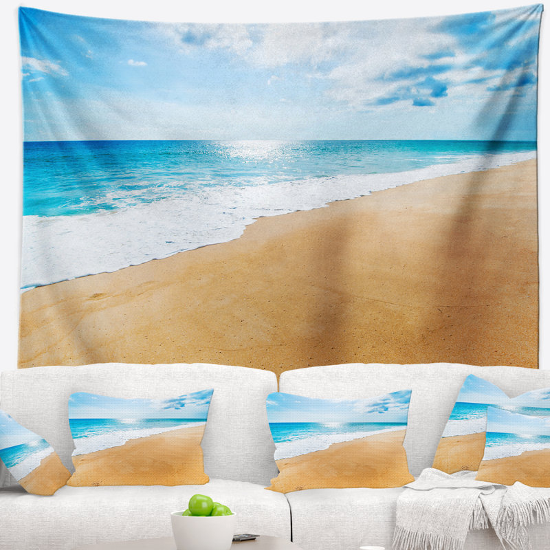 Tapisserie Serene Beach and Sun, H 68 po x l 80 po