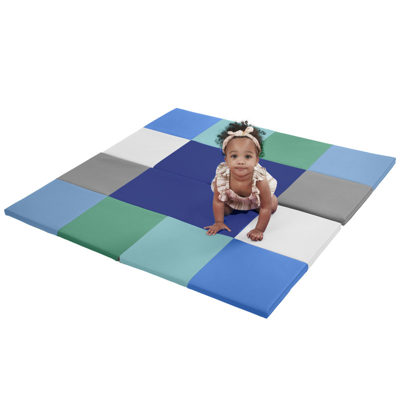 Tapis de jeu carrée pliable ECR4Kids SoftZone, Contemporain