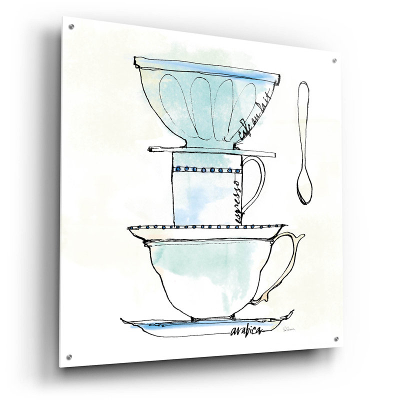 Art mural en verre 5 pi Good Brew par Sue Schlabach, H 36 po x l 36 po x P 0,2 po