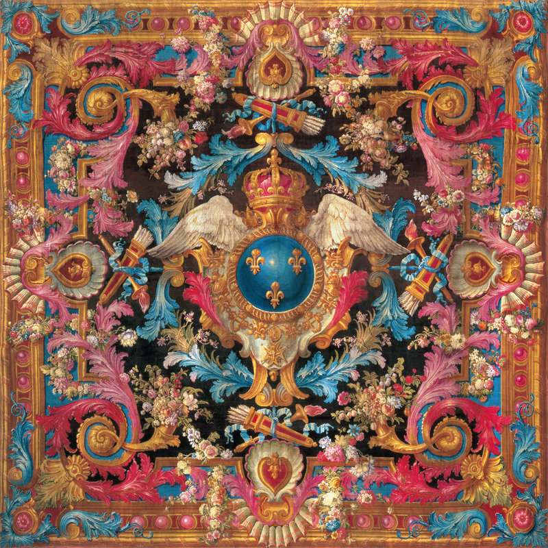 Tapisserie Louis XV - Wrapped Canvas Print, 51cm H x 51cm W