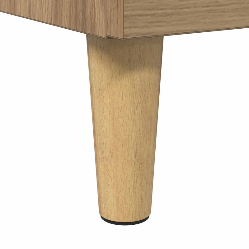 40cm W Manufactured Wood Bedside Table, Artisan Oak