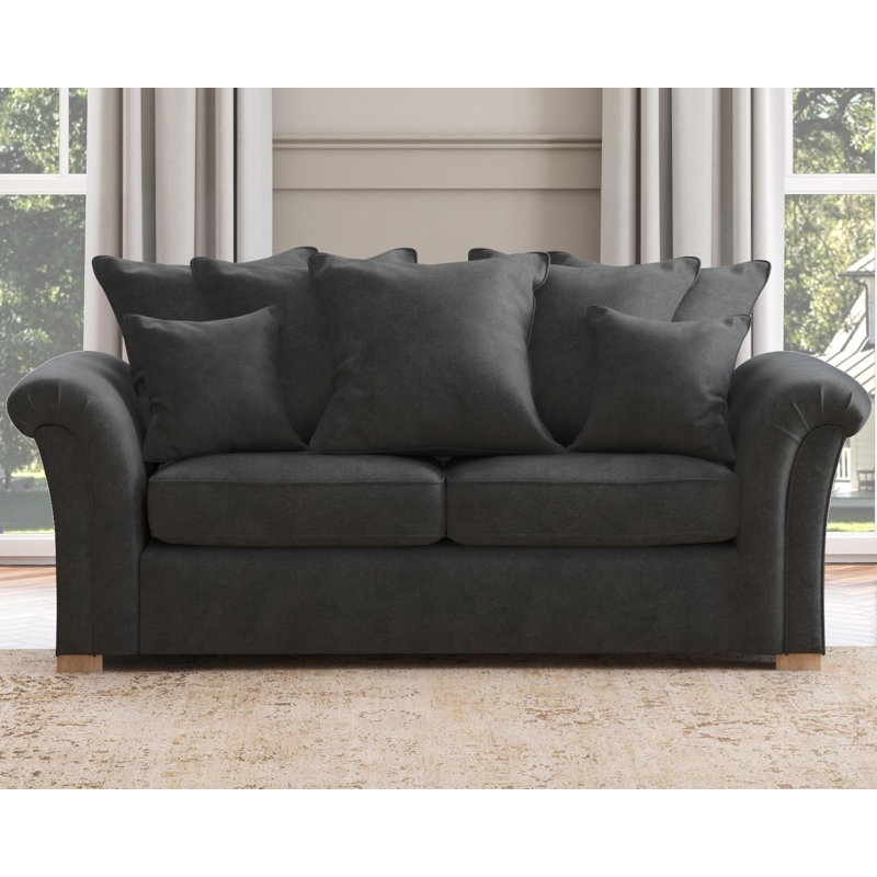 Castleacre Three Seater, Scatter Back, Steel