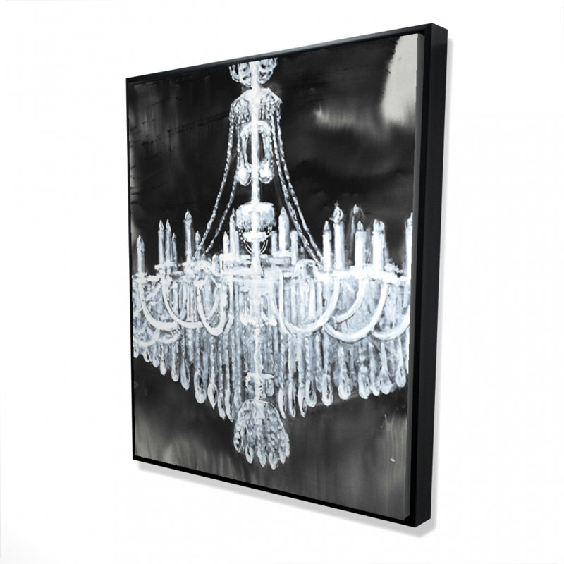 Glam Chandelier Print On Canvas