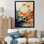 Serene Sands II - Abstract Collages, art mural sur toile