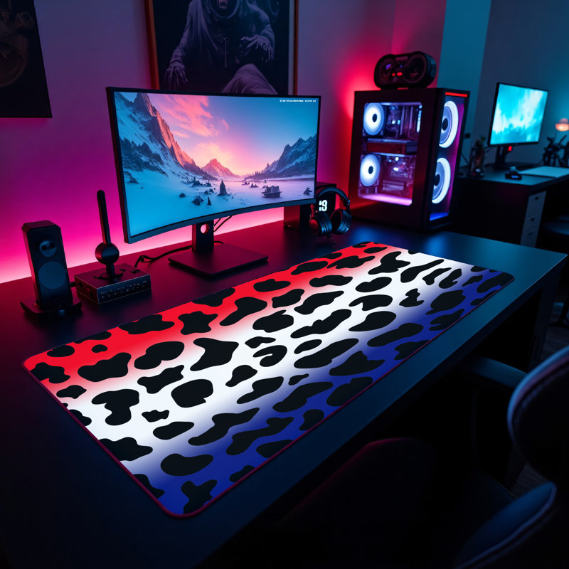 Polyester Desk Pad, 14.4x12.1
