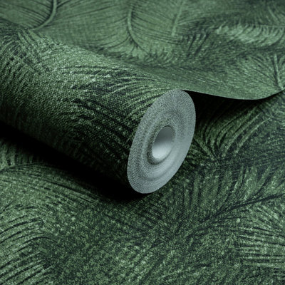 Arcadia Collection Feathered Leaves Wallpaper Roll