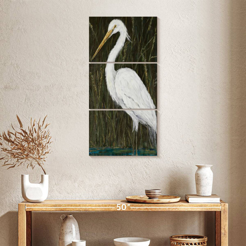 White Egret, 27" H x 12" W
